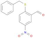 Benzaldehyde, 5-nitro-2-[(phenylmethyl)thio]-