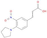 2-Propenoic acid, 3-[3-nitro-4-(1-pyrrolidinyl)phenyl]-