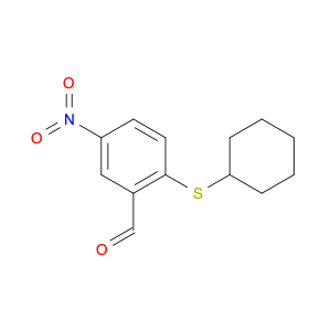 Benzaldehyde, 2-(cyclohexylthio)-5-nitro-