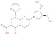 1,8-Naphthyridine-3-carboxylic acid, 1,4-dihydro-7-[(3S,4S)-3-methoxy-4-(methylamino)-1-pyrrolid...