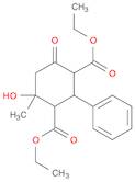 1,3-Cyclohexanedicarboxylic acid, 4-hydroxy-4-methyl-6-oxo-2-phenyl-, 1,3-diethyl ester