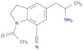 1H-Indole-7-carbonitrile, 1-acetyl-5-(2-aminopropyl)-2,3-dihydro-