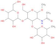 β-D-Glucopyranoside, methyl O-6-deoxy-α-L-galactopyranosyl-(1→3)-O-[β-D-galactopyranosyl-(1→4)]-2-…