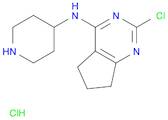 2-Chloro-N-(piperidin-4-yl)-6,7-dihydro-5H-cyclopenta[d]pyrimidin-4-amine hydrochloride