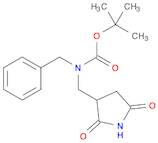 Carbamic acid, N-[(2,5-dioxo-3-pyrrolidinyl)methyl]-N-(phenylmethyl)-, 1,1-dimethylethyl ester