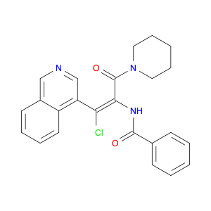 Benzamide, N-[(1Z)-2-chloro-2-(4-isoquinolinyl)-1-(1-piperidinylcarbonyl)ethenyl]-