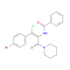 Benzamide, N-[(1Z)-2-(4-bromophenyl)-2-chloro-1-(1-piperidinylcarbonyl)ethenyl]-