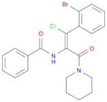 Benzamide, N-[(1Z)-2-(2-bromophenyl)-2-chloro-1-(1-piperidinylcarbonyl)ethenyl]-