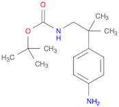 Carbamic acid, N-[2-(4-aminophenyl)-2-methylpropyl]-, 1,1-dimethylethyl ester