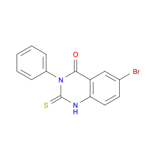 4(1H)-Quinazolinone, 6-bromo-2,3-dihydro-3-phenyl-2-thioxo-