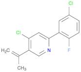 Pyridine, 4-chloro-2-(5-chloro-2-fluorophenyl)-5-(1-methylethenyl)-