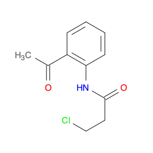 Propanamide, N-(2-acetylphenyl)-3-chloro-