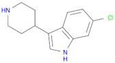 1H-Indole, 6-chloro-3-(4-piperidinyl)-