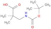 Propanoic acid, 3-[[(1,1-dimethylethoxy)carbonyl]amino]-2,2-dimethyl-