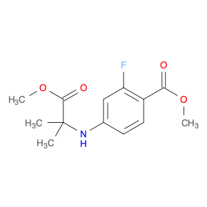 Benzoic acid, 2-fluoro-4-[(2-methoxy-1,1-dimethyl-2-oxoethyl)amino]-, methyl ester