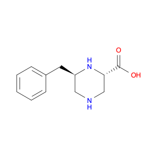 2-Piperazinecarboxylic acid, 6-(phenylmethyl)-, (2S-trans)- (9CI)