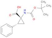 Cyclopropanecarboxylic acid, 1-[[(1,1-dimethylethoxy)carbonyl]amino]-2-phenyl-, (1R,2R)-