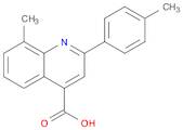 4-Quinolinecarboxylic acid, 8-methyl-2-(4-methylphenyl)-