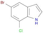 1H-Indole, 5-bromo-7-chloro-