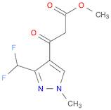 1H-Pyrazole-4-propanoic acid, 3-(difluoromethyl)-1-methyl-β-oxo-, methyl ester