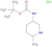 Carbamic acid, N-(6-methyl-3-piperidinyl)-, 1,1-dimethylethyl ester, hydrochloride (1:1)