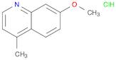 Quinoline, 7-methoxy-4-methyl-, hydrochloride (1:1)