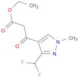 1H-Pyrazole-4-propanoic acid, 3-(difluoromethyl)-1-methyl-β-oxo-, ethyl ester