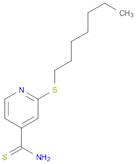 4-Pyridinecarbothioamide, 2-(heptylthio)-