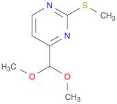 Pyrimidine, 4-(dimethoxymethyl)-2-(methylthio)-