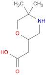 2-Morpholineacetic acid, 5,5-dimethyl-