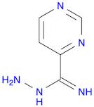 4-Pyrimidinecarboximidic acid, hydrazide