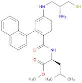 L-Leucine, N-[4-[[(2R)-2-amino-3-mercaptopropyl]amino]-2-(1-naphthalenyl)benzoyl]-, methyl ester