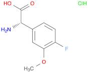 Benzeneacetic acid, α-amino-4-fluoro-3-methoxy-, hydrochloride (1:1), (αS)-