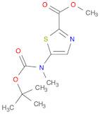 2-Thiazolecarboxylic acid, 5-[[(1,1-dimethylethoxy)carbonyl]methylamino]-, methyl ester