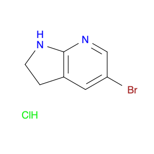 1H-Pyrrolo[2,3-b]pyridine, 5-bromo-2,3-dihydro-, hydrochloride (1:1)