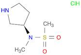 Methanesulfonamide, N-methyl-N-(3R)-3-pyrrolidinyl-, hydrochloride (1:1)