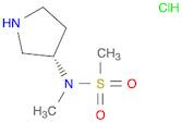 Methanesulfonamide, N-methyl-N-(3S)-3-pyrrolidinyl-, hydrochloride (1:1)