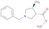 3-Pyrrolidinecarboxylic acid, 4-methyl-1-(phenylmethyl)-, methyl ester, (3S-trans)- (9CI)