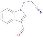 1H-Indole-1-propanenitrile, 3-formyl-