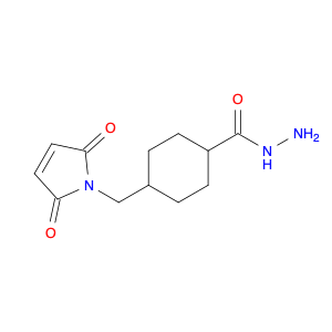 Cyclohexanecarboxylic acid, 4-[(2,5-dihydro-2,5-dioxo-1H-pyrrol-1-yl)methyl]-, hydrazide