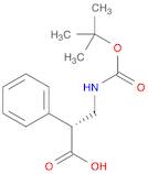 Benzeneacetic acid, α-[[[(1,1-dimethylethoxy)carbonyl]amino]methyl]-, (αR)-