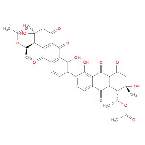 [2,2'-Bianthracene]-8,8',9,9',10,10'(5H,5'H)-hexone, 5,5'-bis[(1R)-1-(acetyloxy)ethyl]-6,6',7,7'-t…