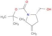 1-Pyrrolidinecarboxylic acid, 2-(hydroxymethyl)-4-methylene-, 1,1-dimethylethyl ester, (2S)-