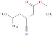 Hexanoic acid, 3-cyano-5-methyl-, ethyl ester, (3R)-