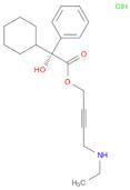 Benzeneacetic acid, α-cyclohexyl-α-hydroxy-, 4-(ethylamino)-2-butyn-1-yl ester, hydrochloride (1:1…