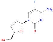 2(1H)-Pyrimidinone, 4-amino-1-[(2S,5R)-2,5-dihydro-5-(hydroxymethyl)-2-furanyl]-5-fluoro-