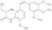 Propanamide, 2-amino-3-hydroxy-N-[2-methoxy-5-[(1Z)-2-(3,4,5-trimethoxyphenyl)ethenyl]phenyl]-, (2…