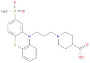 4-Piperidinecarboxylic acid, 1-[3-[2-(methylsulfonyl)-10H-phenothiazin-10-yl]propyl]-