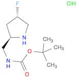 Carbamic acid, N-[[(2R,4S)-4-fluoro-2-pyrrolidinyl]methyl]-, 1,1-dimethylethyl ester, hydrochlorid…