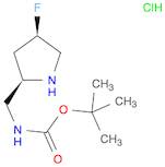 Carbamic acid, N-[[(2R,4R)-4-fluoro-2-pyrrolidinyl]methyl]-, 1,1-dimethylethyl ester, hydrochlorid…